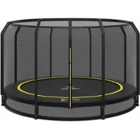 Magic Circle Pro Ingraaf Trampoline Black 427 cm met veiligheidsnet