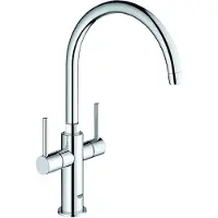 GROHE Ambi Cosmopolitan keukenkraan met hoge uitloop chroom