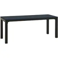 vidaXL Tuinbank 110 cm staal en HKC zwart