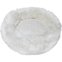 Topmast Supersoft Fluffy Donut - Hondenbed - hondenkussen - WIT - 100 cm - Made in Europe