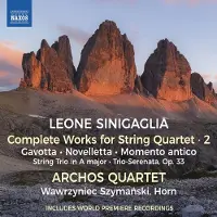OUTHERE Wawrzyniec Szymanski, Archos Quartet - Sinigaglia: Complete Works For String Quartet, Vol. 2 (CD)