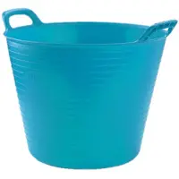 Forte Plastics Flexibele emmer/wasmand blauw 25 liter - Wasmanden