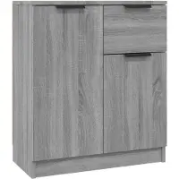 vidaXL Dressoir 60x30x70 cm bewerkt hout grijs sonoma eiken