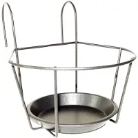 Merkloos Metalen balkonhanger voor plantenpotten van 18 cm - Plantenpotten