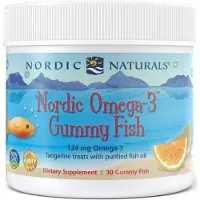 Nordic Naturals , Nordische Omega-3 Gummy Vis, Tangerijnse Traktaties, 124 mg, 30 Gummy Vis