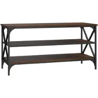 vidaXL Tv-meubel 100x40x50 cm bewerkt hout bruin eikenkleur