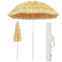 vidaXL Strandparasol Hawaï stijl 180 cm naturel