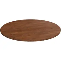 vidaXL Tafelblad rond Ø90x1,5 cm bewerkt massief eikenhout donkerbruin