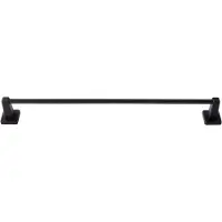 Sanicare handdoekhouder magnetisch 60cm vierkant zwart