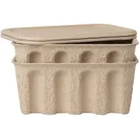 Ferm Living Opbergbox Paper Pulp Box Small Brown (Set van 2)