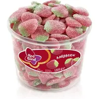 Red Band Zoete Aardbeien - 6 emmers à 150 stuks - Zacht snoep - Snoep in emmers