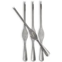 Sagaform Sivan schaaldierbestek 4-pack Zilver