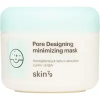 Skin79 Green Tea Purifying Clay Mask Pore Designing Minimizing Mask Rose Waterful Sleeping Mask 3.38 fl.oz (100ml) - Made In Korea (Pore Designing M