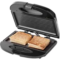 Tomado TGS2000B - Tosti ijzer - Grillapparaat - PFAS vrij - Tosti apparaat - 21,5 x 12 cm - 750 watt - Zwart