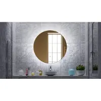 Gliss Design Oko badkamer spiegel koper 80 cm