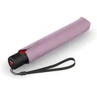 Knirps U.200 Ultra Light Duomatic Paraplu UV Protection rosé with black coating