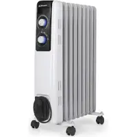Orbegozo RF 2000, elektrische olie radiator, olie, voor binnen gebruik, geschikt voor plaatsing op de vloer, wit, draaibaar