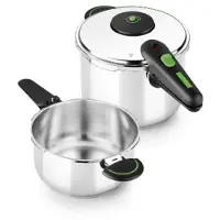 Monix Snelkookpan - - Presto Duo - RVS 18/10 - 4 + 6 L - Inductie compatibel