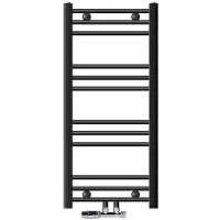 LuxeBath Badkamerradiator Sahara 400 x 800 mm antraciet recht + middenaansluiting