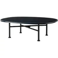 Gubi Carmel Koffietafel Midnight Black | 87,5 x 70 cm