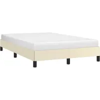 vidaXL Bedframe kunstleer crèmekleurig 120x200 cm