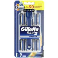 Gillette Handmatig scheermesje Blue3 Hybrid + 9 Stuks navulling mesjes