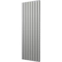 Boss & Wessing Designradiator plieger cavallino retto dubbel 1162 watt middenaansluiting 180x45 cm pearl grey