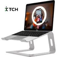 TCH Laptopstandaard - Universeel 10 tot 17 inch - Aluminium - Zilver - Alle laptops- Ergonomisch - Apple Macbook Pro/ iPad / Asus / Hp / ACER / Microsoft / Lenovo / Windows Surface