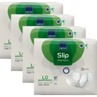 Abena Incontinentie Slip Premium L0 - Eendelig Verband ter Bescherming van Zwaar Urineverlies en (Dunne) Ontlasting - Perfecte Aansluiting door Flexibele Sluitstrips - 104 Stuks