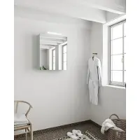 Mondiaz Cubb spiegelkast 60x70x16cm greey met 1 deur