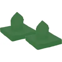 SANTEX feest servetten - 80x stuks - donkergroen - 40 x 40 cm - papier