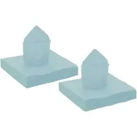 SANTEX feest servetten - 100x stuks - lichtblauw - 40 x 40 cm - papier