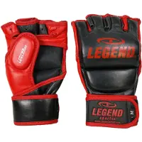 Legend Sports Bokszak / MMA Handschoenen Heren/Dames Zwart-Rood Leer
