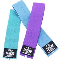 Legend Sports Legend Weerstandsband - Hoogste kwaliteit elastaan - Set van 3 paar - Mint groen, blauw en paars