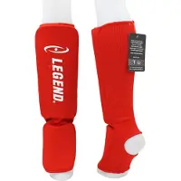 Legend Sports Scheenbeschermers Legend Easy Kids/Volwassenen Rood Elastisch
