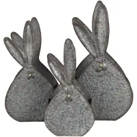 Clayre & Eef Opbergmanden Set Van 3 Grijs Ijzer Mand Opbergmandje Grijs Mand Opbergmandje
