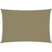 vidaXL Zonnescherm rechthoekig 2,5x4,5 m oxford stof beige
