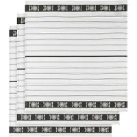 De Witte Lietaer Theedoeken De Witte Lietaer BML White Black (2 stuks)