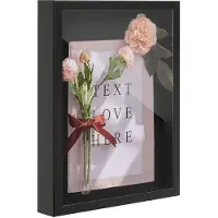 Acaza Fotokader in 3D - Box Frame - Fotolijst - 3.5 cm diep - MDF - 30x40cm - Zwart