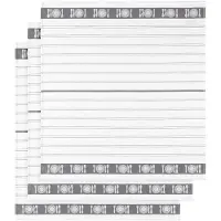 De Witte Lietaer Theedoeken BML White-Fuchsia (Set van 3)