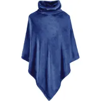 MOODIT Poncho Calido Navy Blue-One-size