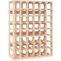 vidaXL Wijnrek 70x33x94 cm massief grenenhout bruin