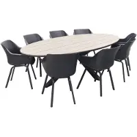 Hartman Sophie Element - Xerix/GI Edison 220 tafel - ovale tuinset