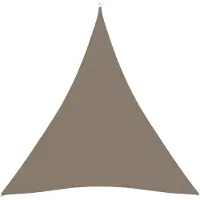 vidaXL Zonnescherm driehoekig 3x3x3 m oxford stof taupe
