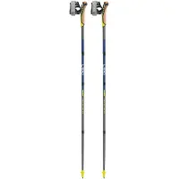 LEKI Traveler Fx One Carbon opvouwbare Nordic Walking stokken Grijs/Blauw