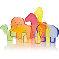 WEPLAY Eduplay acryl wilde dieren speelgoed set van 6 - educatief speelgoed.