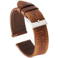 SmartphoneClip Horlogeband - Vintage Leer - 20 mm - Cognac - Horlogebandjes