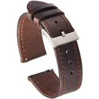 SmartphoneClip Horlogeband - Vintage Leer - 22 mm - Bruin - Horlogebandjes