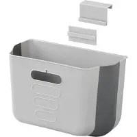Pricenet Opvouwbare afvalbak - 6 liter - Compact en ideaal voor caravan en camper - Grijs