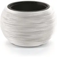 Prosperplast Furu Bowl - Bloempot / Plantenbak met inzet Ø 435mm - voor Binnen en Buiten - Wit